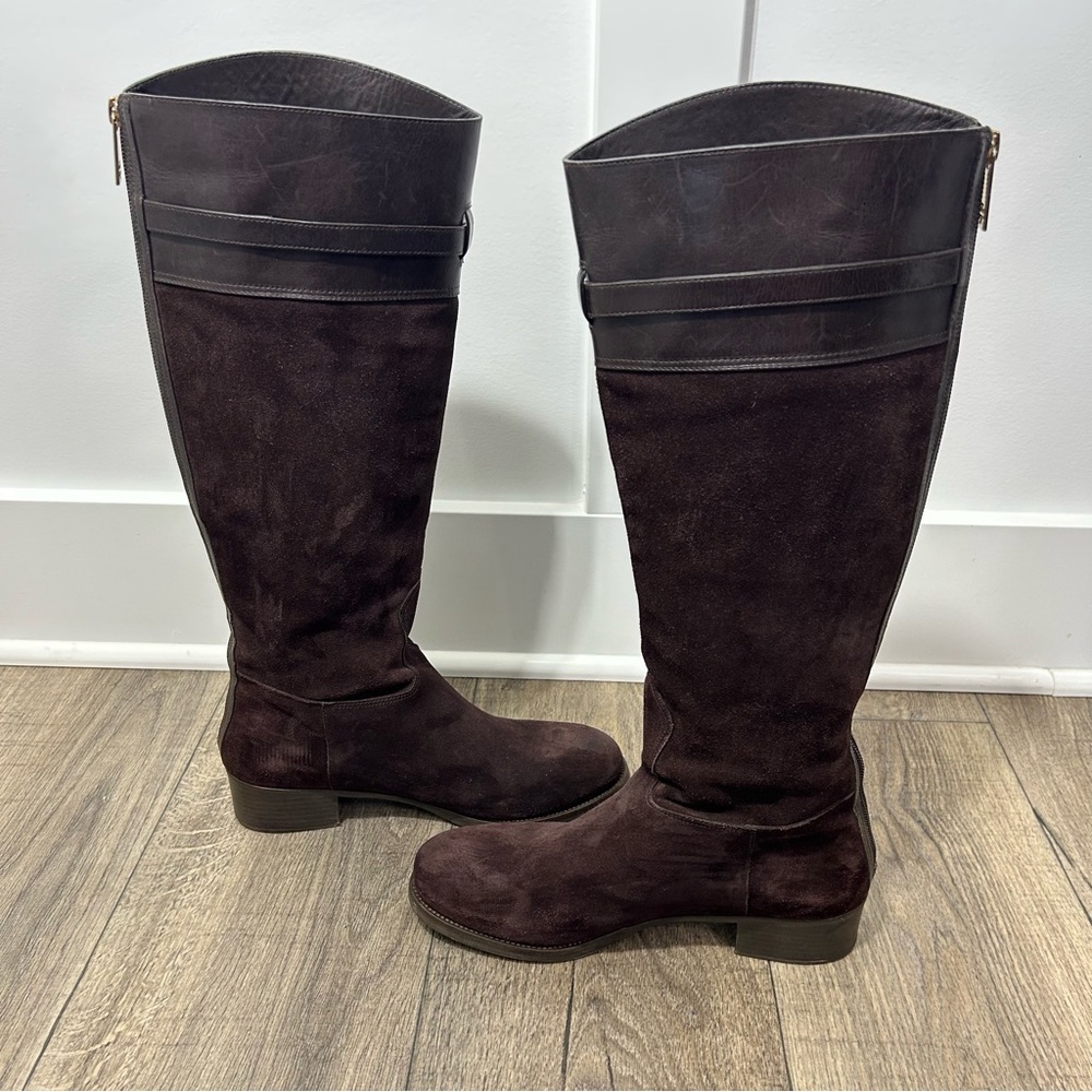 SOLD- Tory Burch Dark Brown Over the Knee Boots - Picture 9 of 13